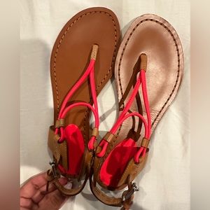 Pink coach thong Sandal